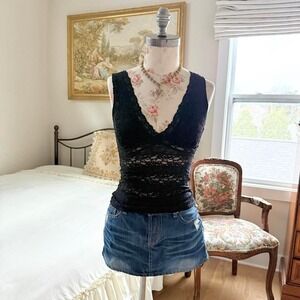 black lace fairy tank